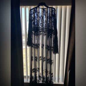 Lace kimono